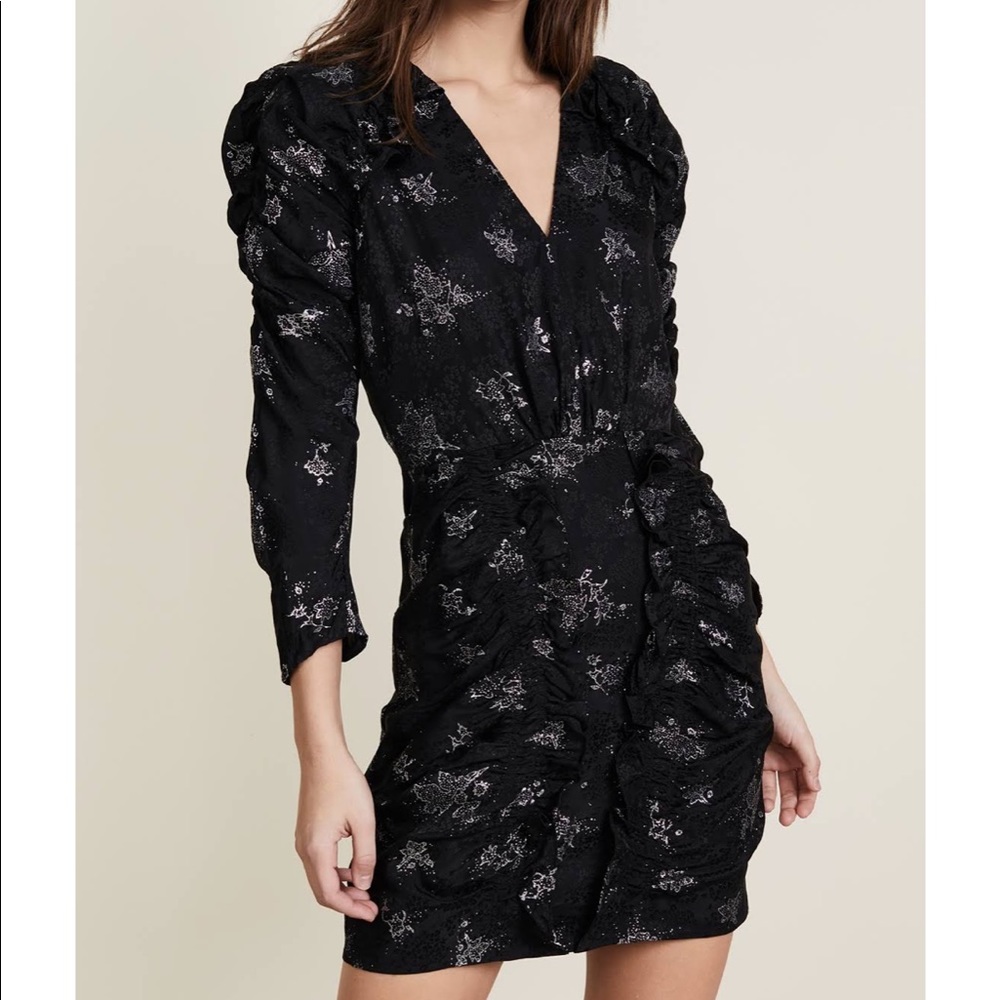 Rebecca Taylor Black Glitter Dress 2